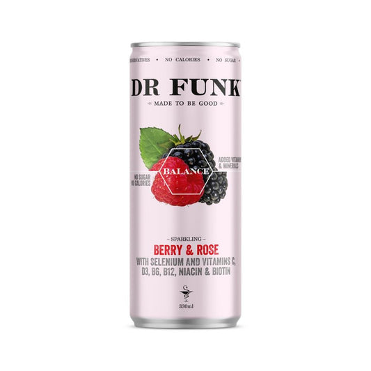 Dr Funk_Sparkling Berry & Rose Drink 330ml-pack of 4