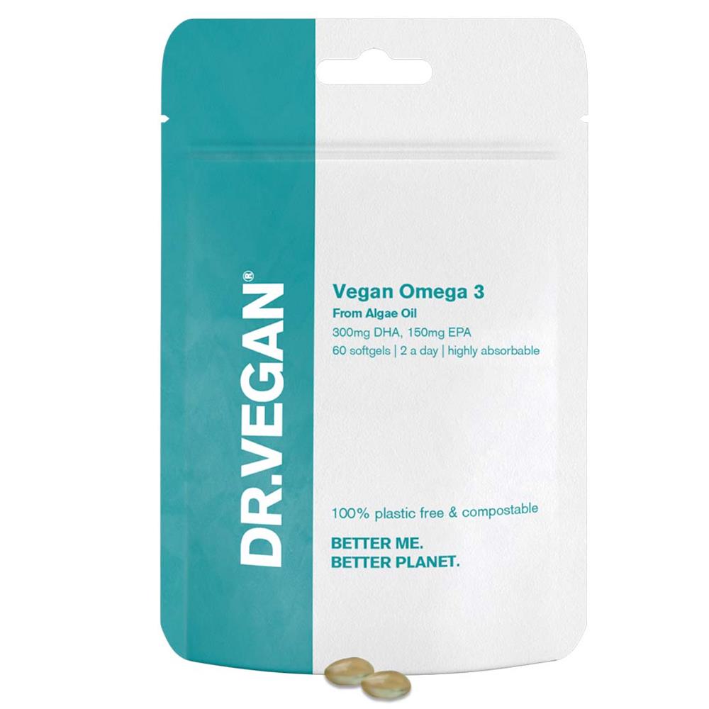 Dr Vegan_DR.VEGAN Vegan Omega 3 300mg DHA 150 EPA 60 Softgels
