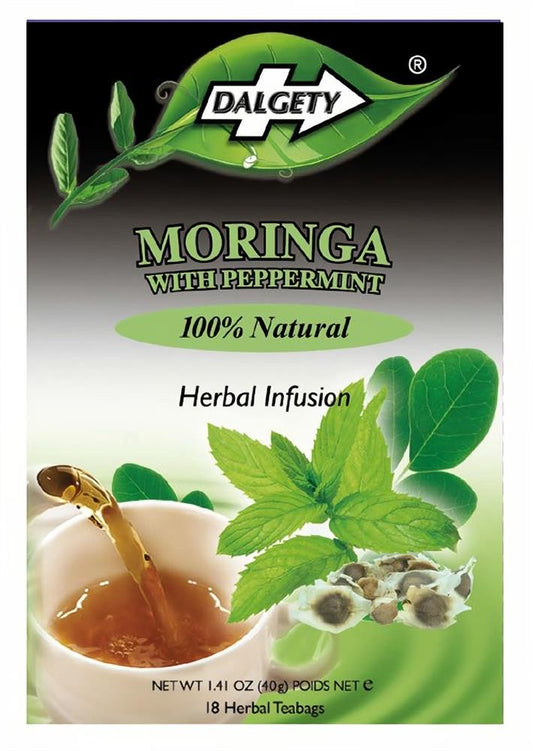 Dalgety Moringa Peppermint 18 Teabags-pack of 2