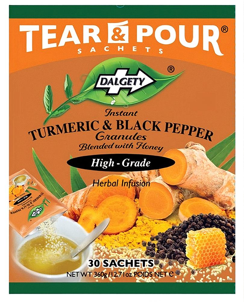 Dalgety Teas_Instant Turmeric & Black Pepper Tea 30 Sachets