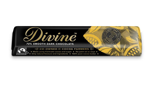 Divine Chocolate_70% Fairtrade Dark Chocolate 35g-pack of 10