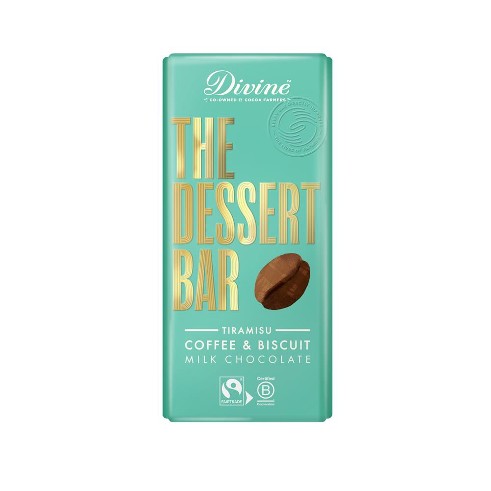 Divine Chocolate_Divine 38% Milk Choc Tiramisu with Coffee and Biscuit Bar 180g