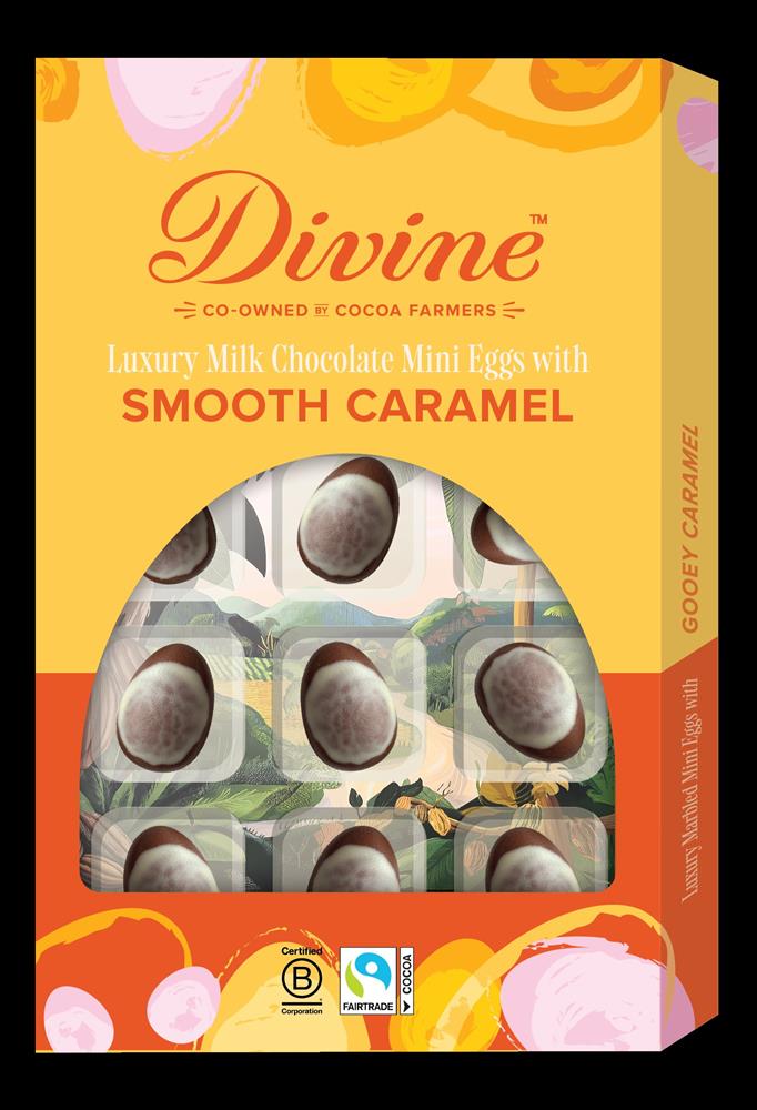 Divine Chocolate_Divine Luxury Milk Chocolate Mini Eggs with Smooth Caramel 190g