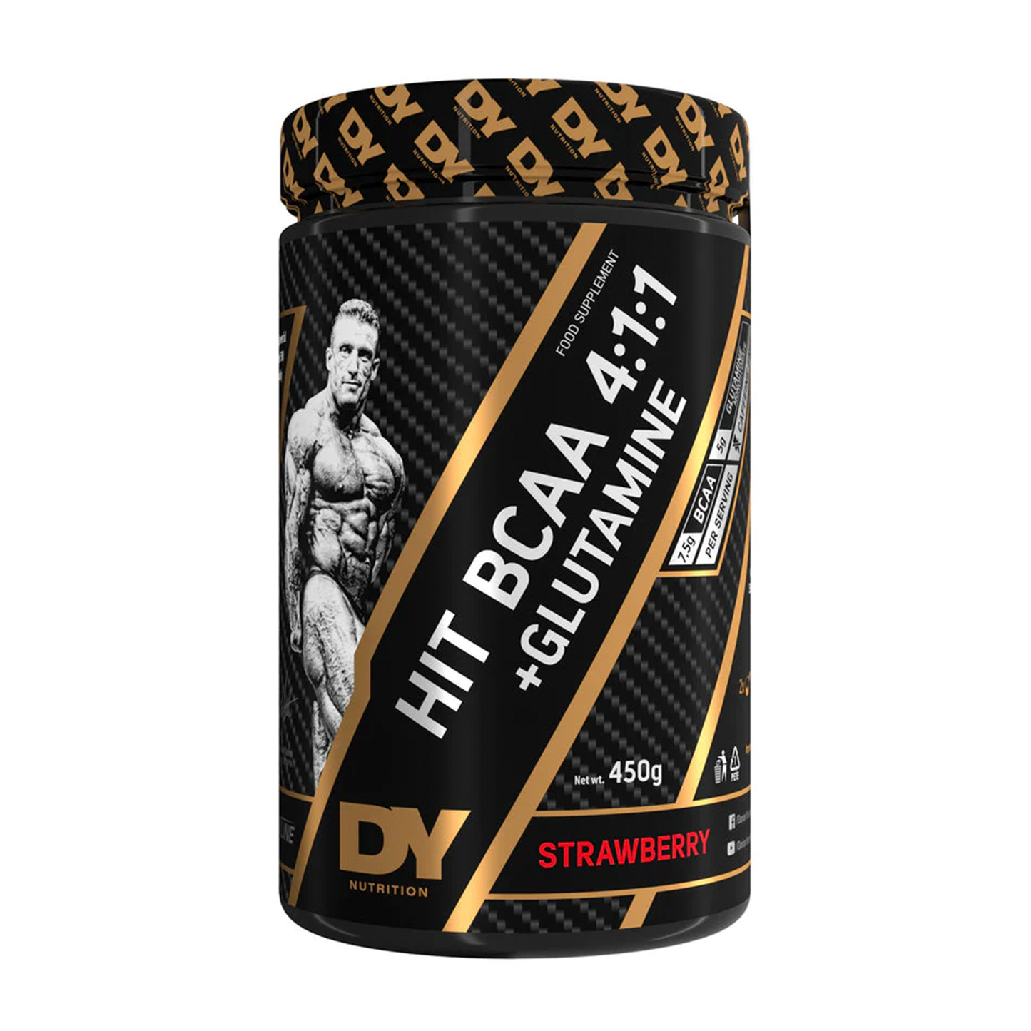 DY Nutrition Hit BCAA 4:1:1 + Glutamine 450g Strawberry