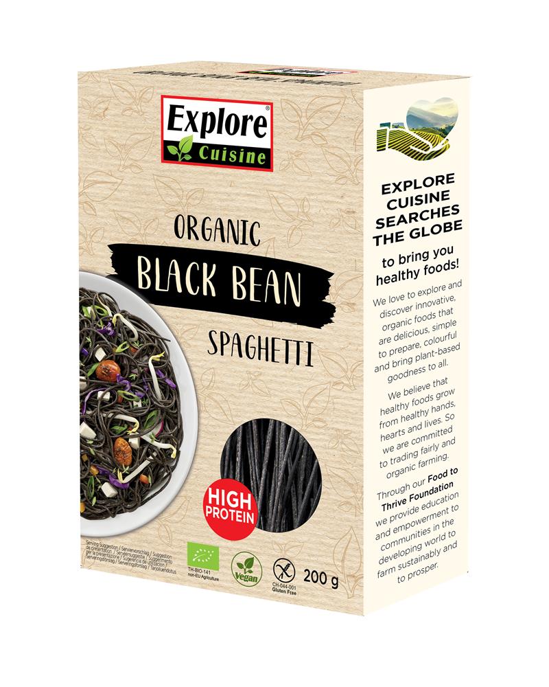 Explore Cuisine_Organic Black Bean Spaghetti 200g