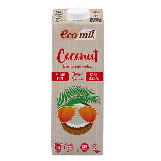 Ecomil_Organic Coconut Classic Drink Sugar Free 1L-pack of 2
