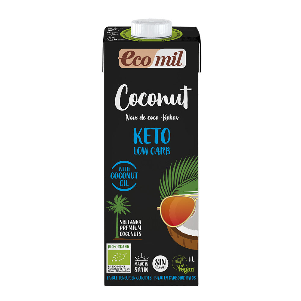 Ecomil_Organic Keto Coconut Drink Sugar Free 1L-Pack of 2