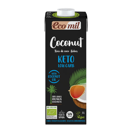 Ecomil_Organic Keto Coconut Drink Sugar Free 1L-Pack of 2