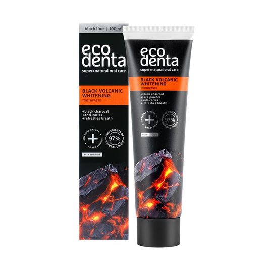 Ecodenta_black whitening toothpaste with volcanic minerals 100ml