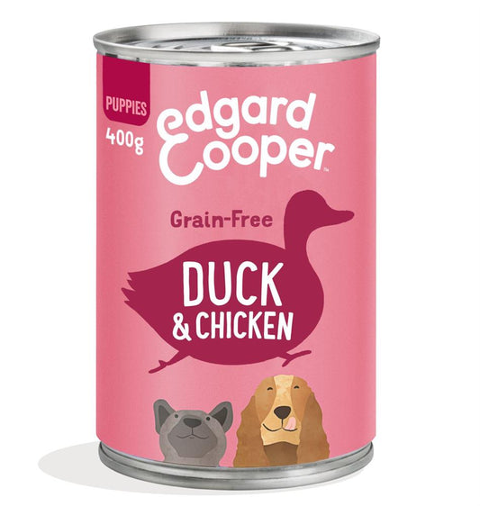 Edgard and Cooper_Wet Puppy Food Duck & Chicken with Banana Mango & Pea 400g-pack of 6