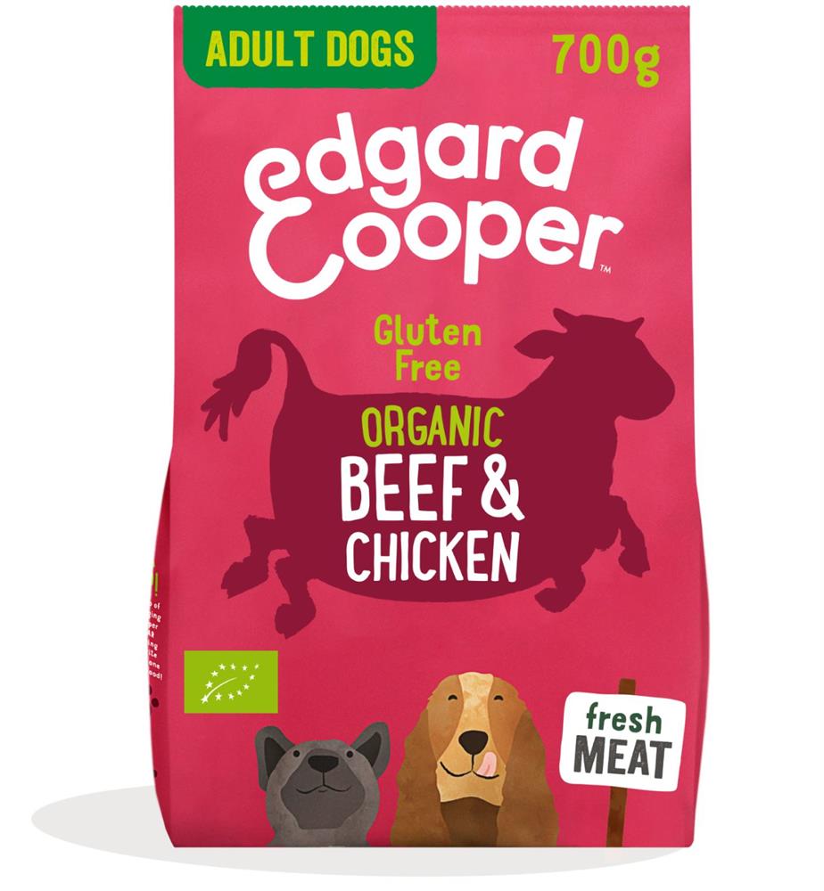 Edgard and Cooper_Dry Dog Food - Organic Beef & Chicken 700g-pack of 2