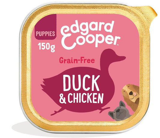 Edgard and Cooper_Duck & Chicken Broccoli Carrot & Pumpkin Tray for Puppies 150g-pack of 11