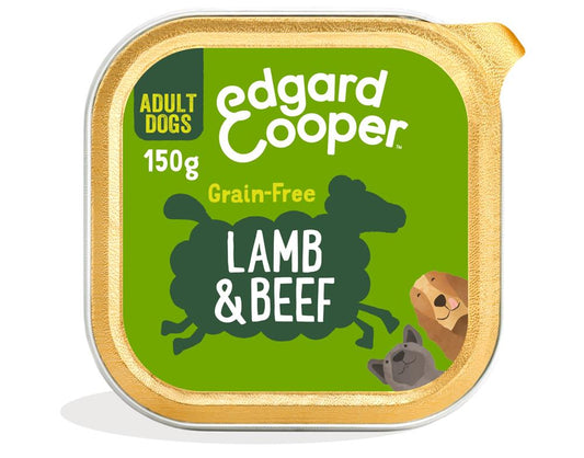 Edgard and Cooper_Lamb & Beef Carrot Beetroot & Apple Tray for Dogs 150g-pack of 11