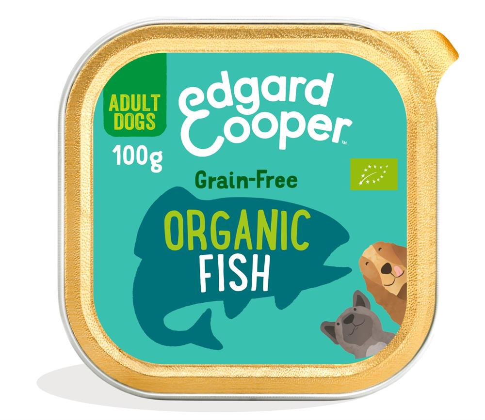 Edgard and Cooper_Organic Fish with Fennel & Carrot Tray for Dogs 100g-pack of 17