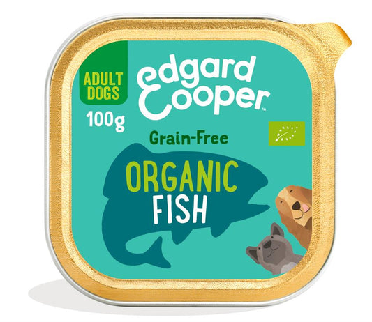 Edgard and Cooper_Organic Fish with Fennel & Carrot Tray for Dogs 100g-pack of 17