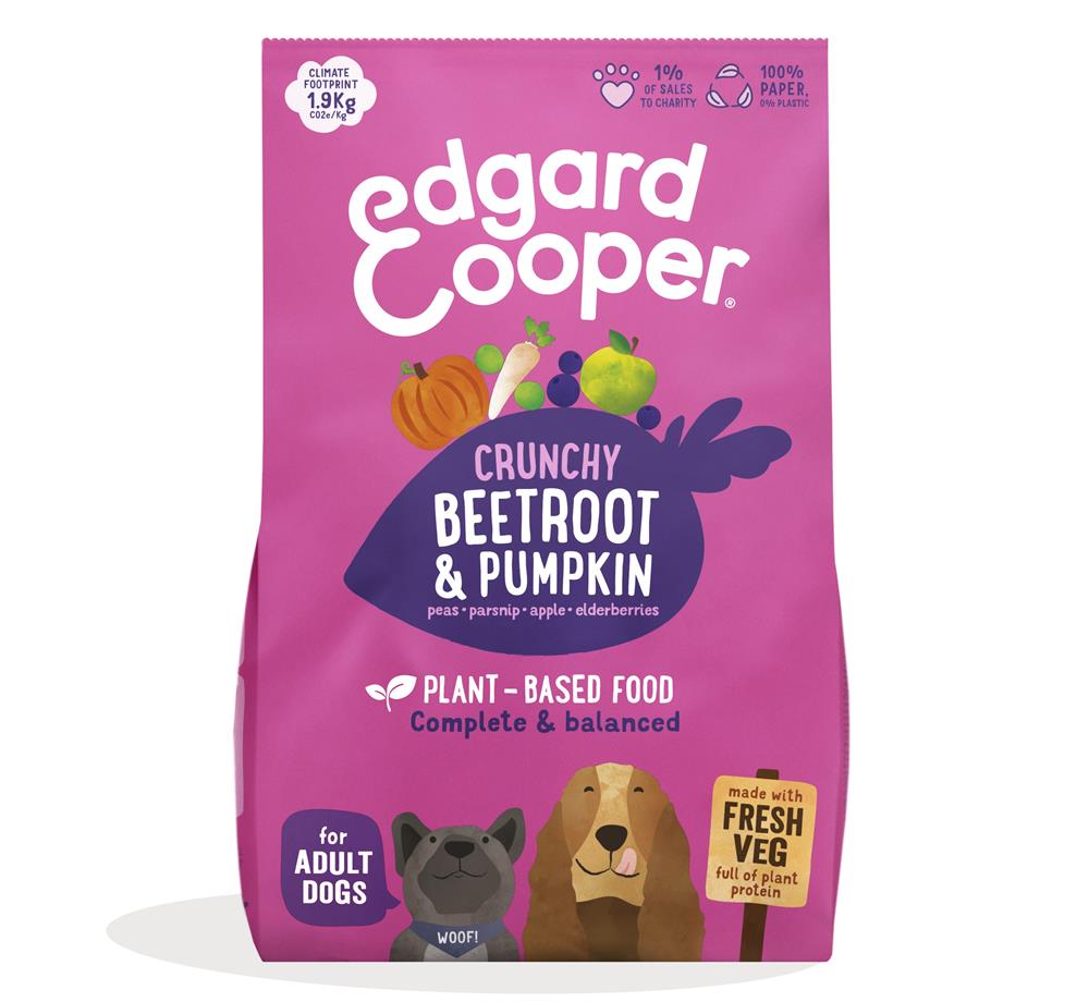 Edgard and Cooper_Plant-Based Dog Food with Fresh Beetroot and Pumpkin for Dogs 1kg