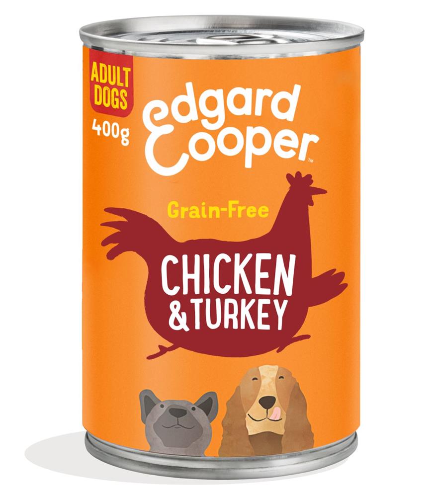 Edgard and Cooper_Wet Dog Food Chicken & Turkey 400g-pack of 6
