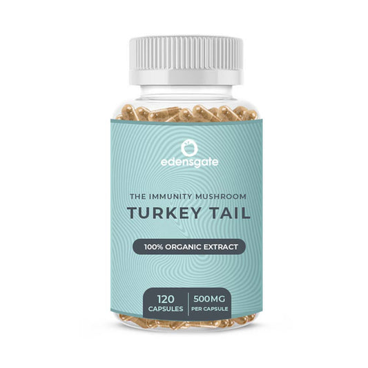 Edens Gate_Turkey Tail Mushroom Capsules - Premium Extract - 120 Capsules