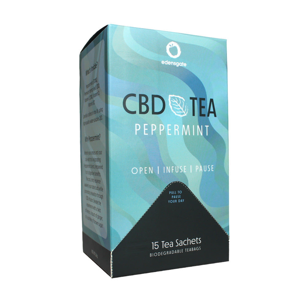 Edens Gate_CBD Tea With Adaptogens - Peppermint - 15 Tea Bags