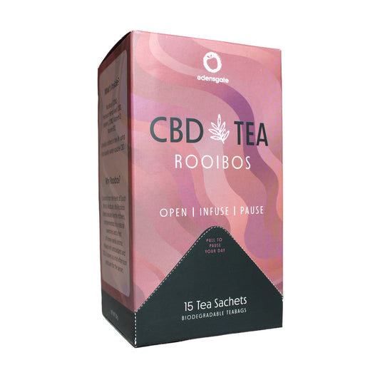 Edens Gate_CBD Tea With Adaptogens - Rooibos - 15 Tea Bags