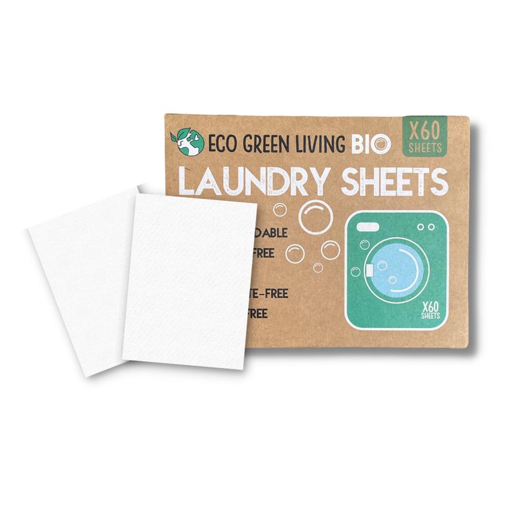 Eco Green Living_Laundry Detergent Sheets x 60 (Fragrance-Free) Eco Green Living