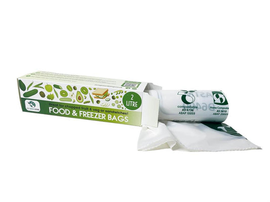 Eco Green Living_2 Litre Certified Compostable Food & Freezer Bags-pack of 2