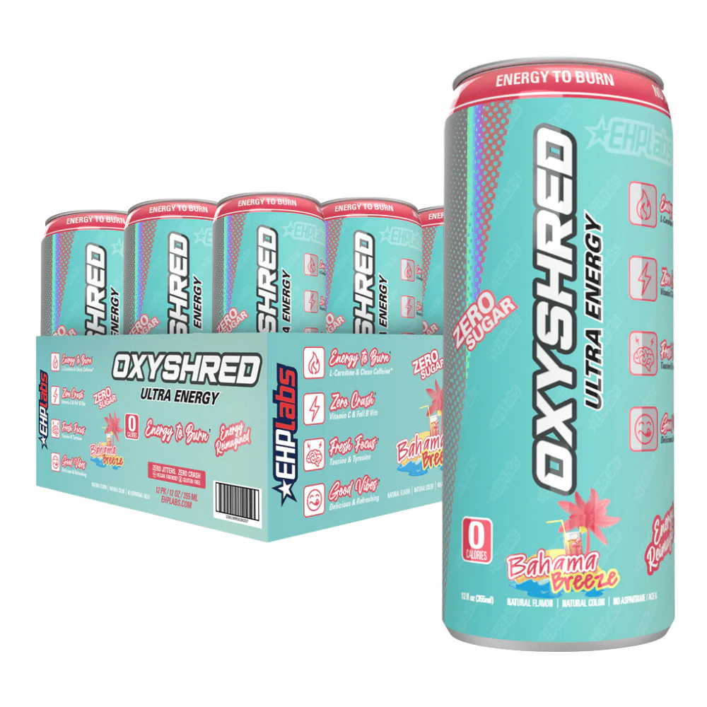 EHP Labs OxyShred Ultra Energy Drink RTD 12x355ml Guava Paradise