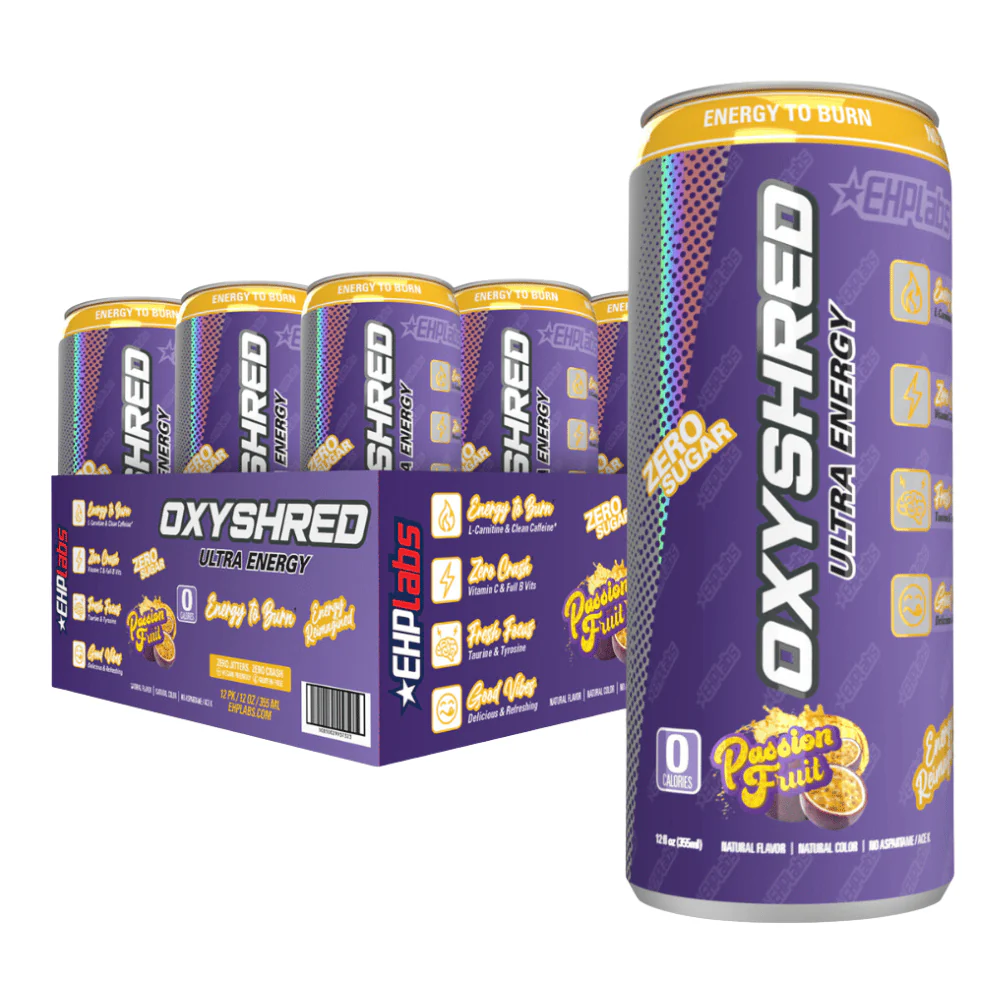 EHP Labs OxyShred Ultra Energy Drink RTD 12x355ml Guava Paradise
