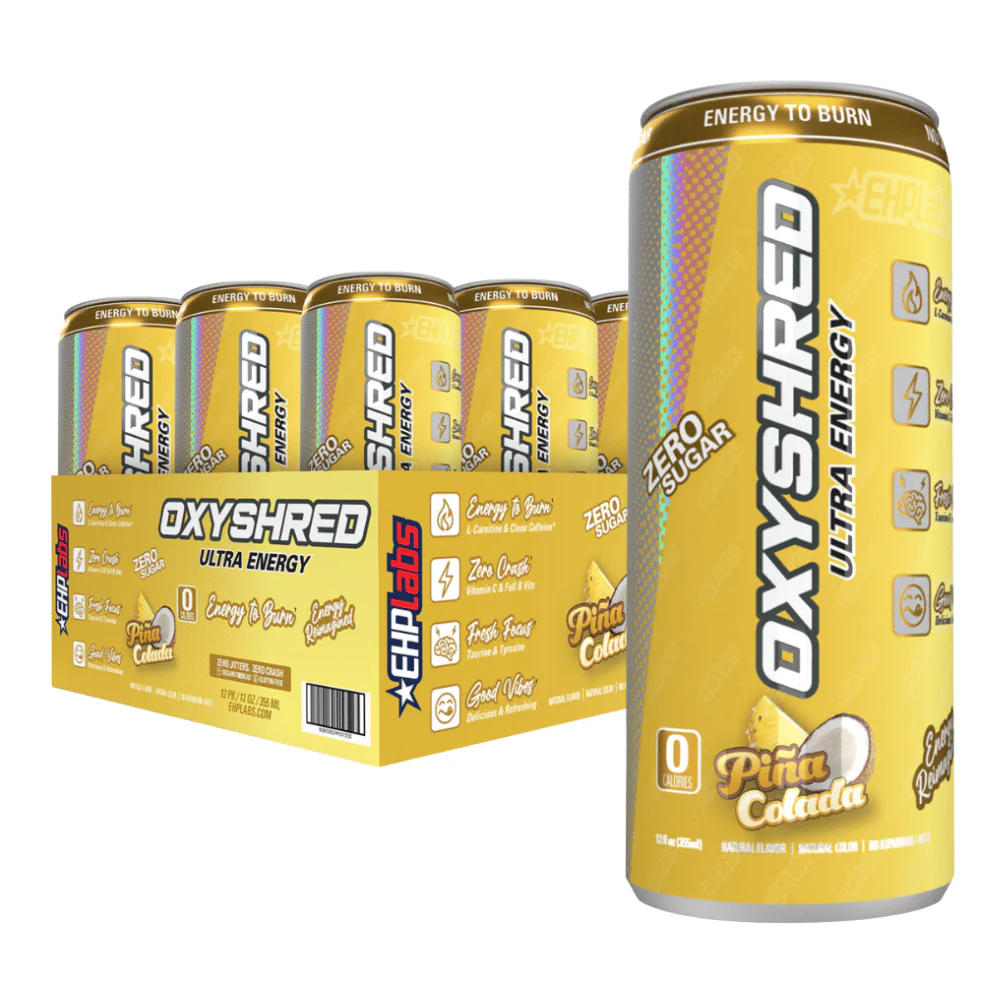 EHP Labs OxyShred Ultra Energy Drink RTD 12x355ml Guava Paradise