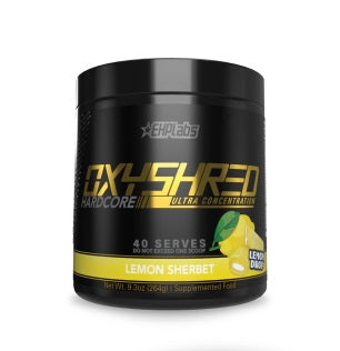 EHP Labs OxyShred Hardcore 256g Lemon Sherbet