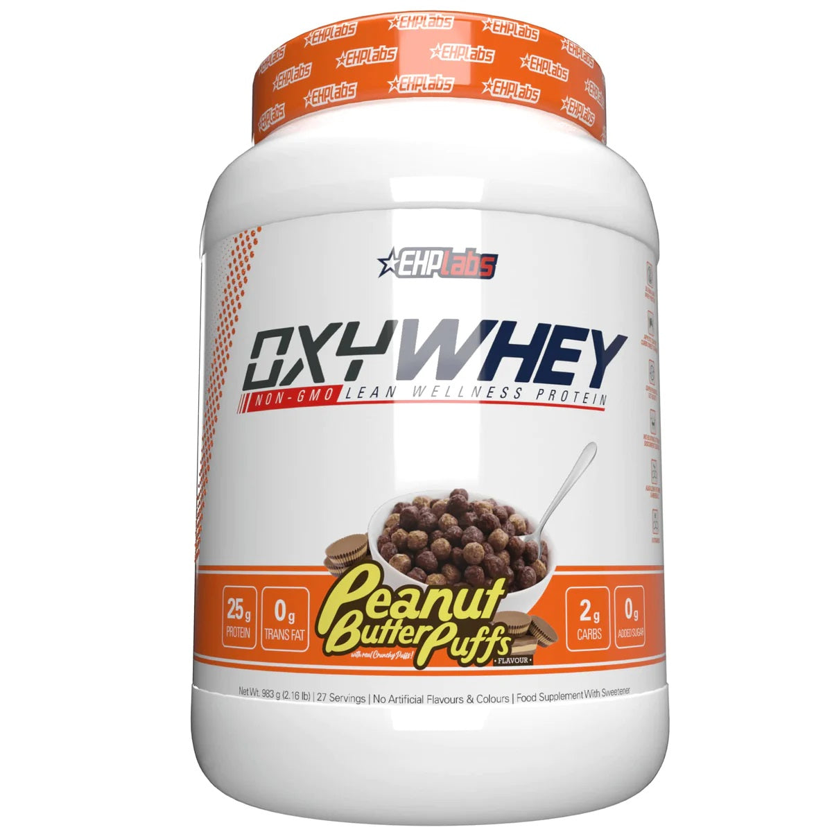 EHP Labs OxyWhey 1100g Peanut Butter Puffs