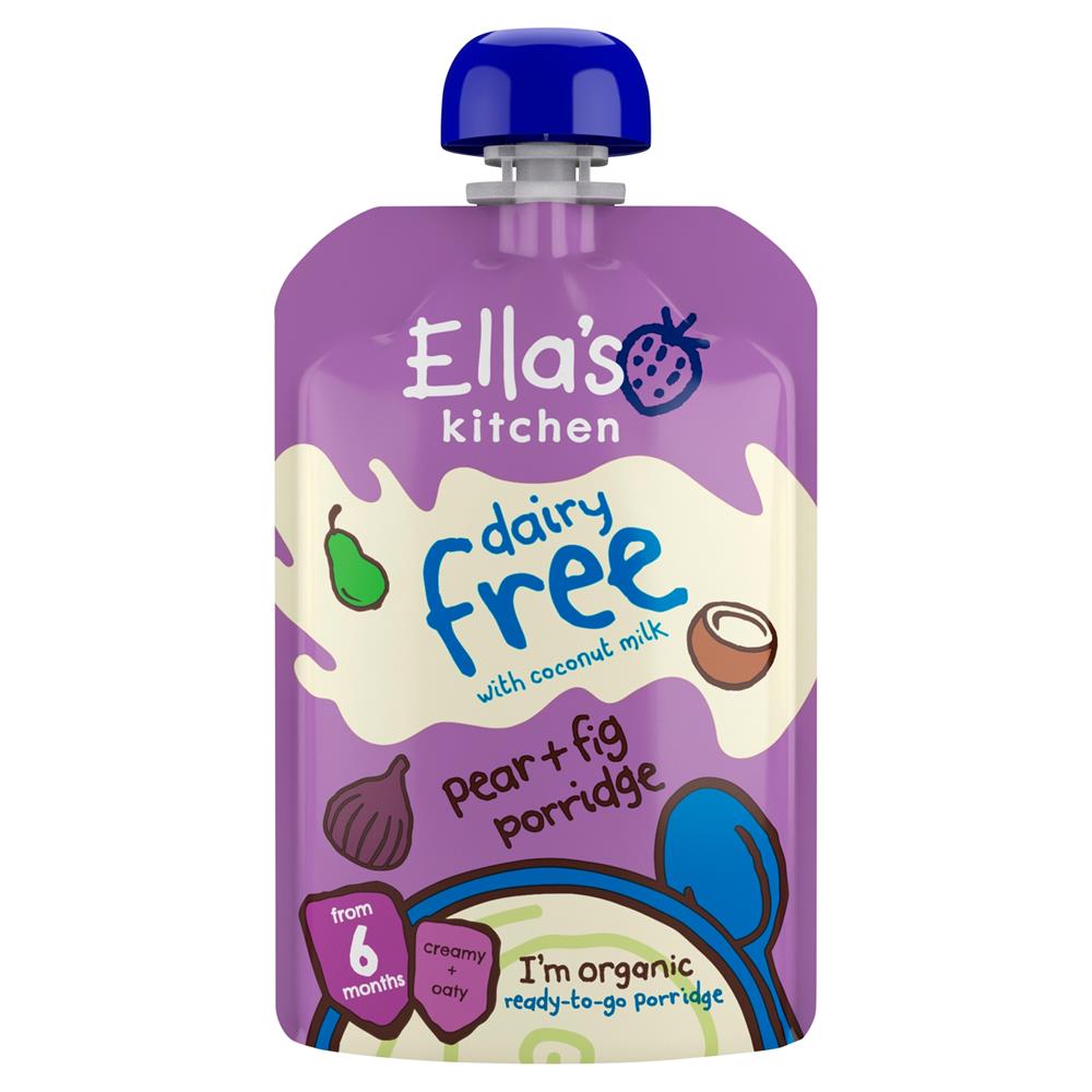 Ellas Kitchen_Ella's Kitchen Dairy Free Pear & Fig Porridge 100g-pack of 6