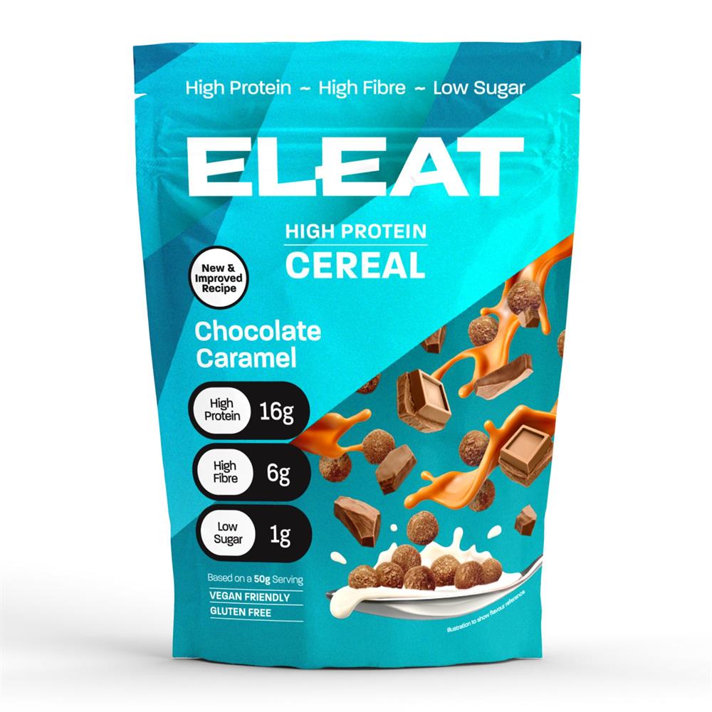 ELEAT_Chocolate Caramel High Protein Cereal - 250g Pouch