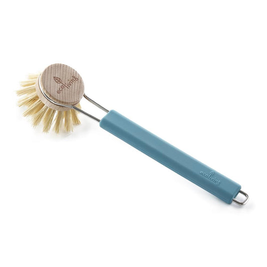 Ecoliving_Dish Brush Blue With Replaceable Head - 1 Unit-pack of 2