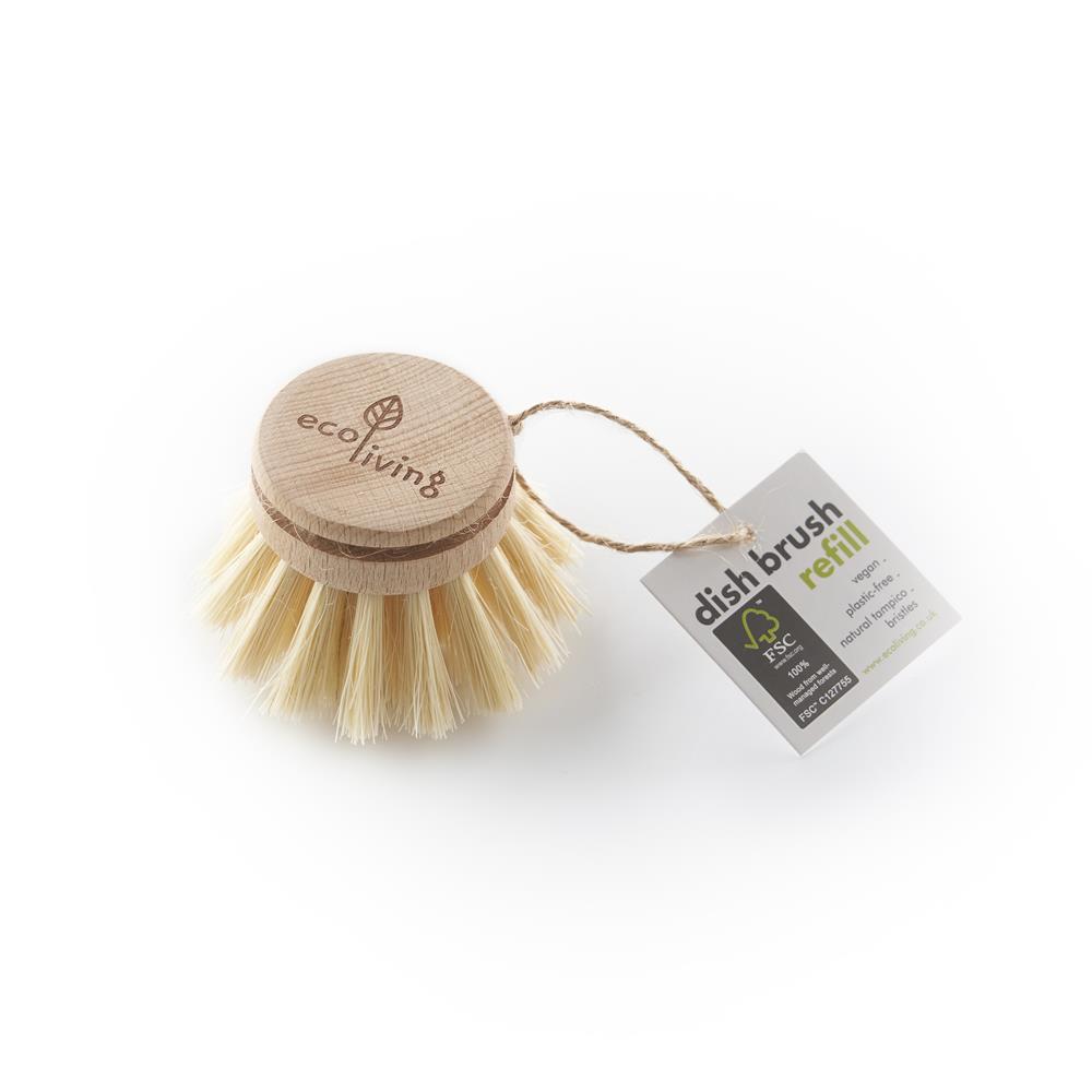 Ecoliving_Dish Brush Head Replacement - 1 Unit-Pack of 2