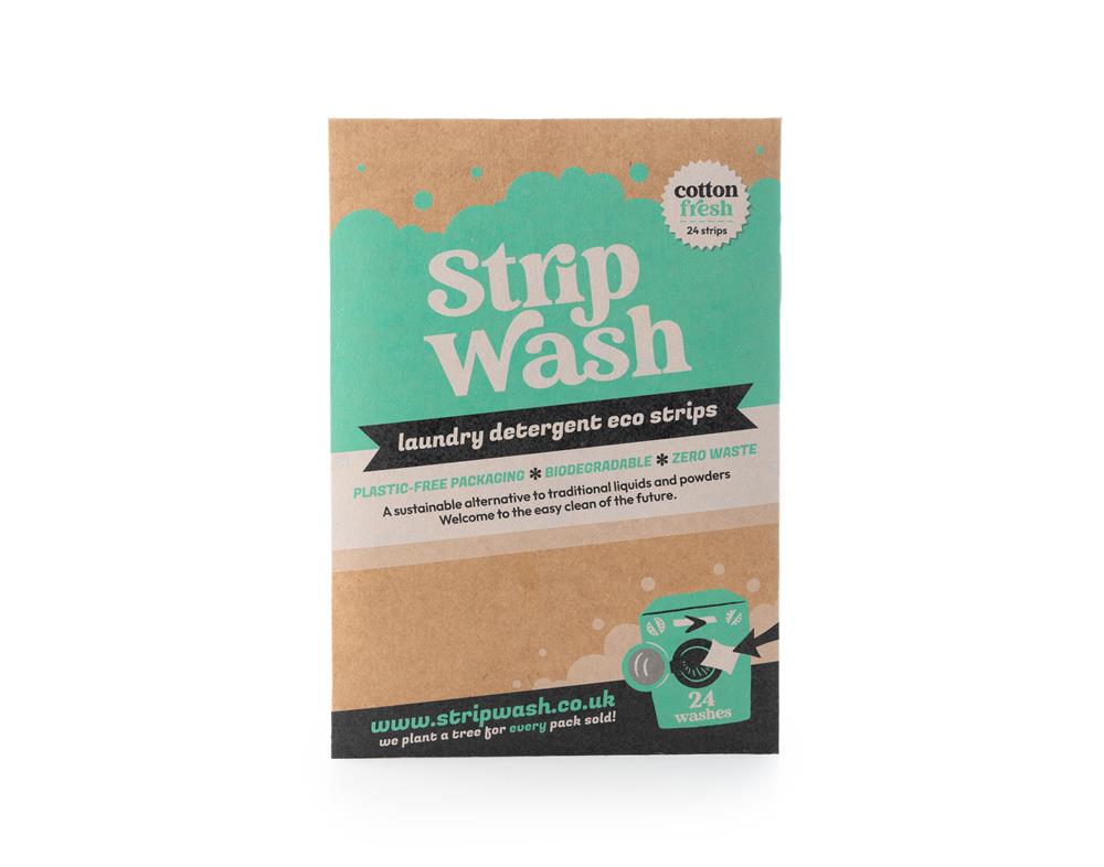 Ecoliving_Strip Wash Laundry Strips 24 Pack Cotton Fresh
