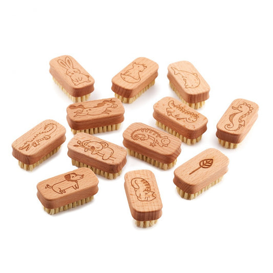 Ecoliving_Chidlren Natural Vegan nail Brush (FSC 100%) 12 units