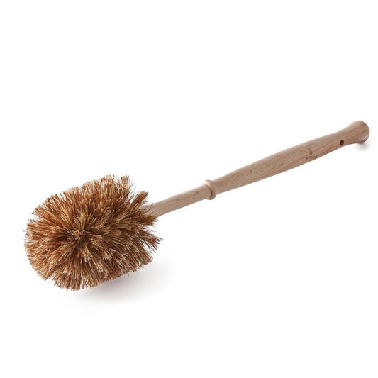 Ecoliving_Plastic Free Toilet Brush With Plant-Based Bristles 1 Unit-pack of 2