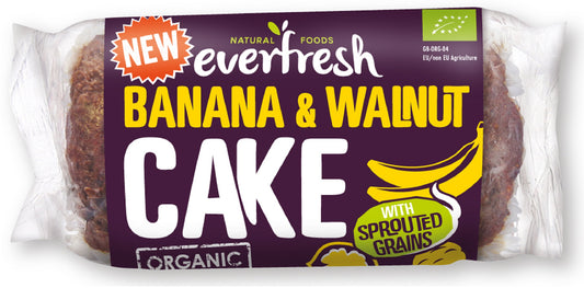 Everfresh Natural Foods_Organic Sprouted Banana & Walnut Cake 350g
