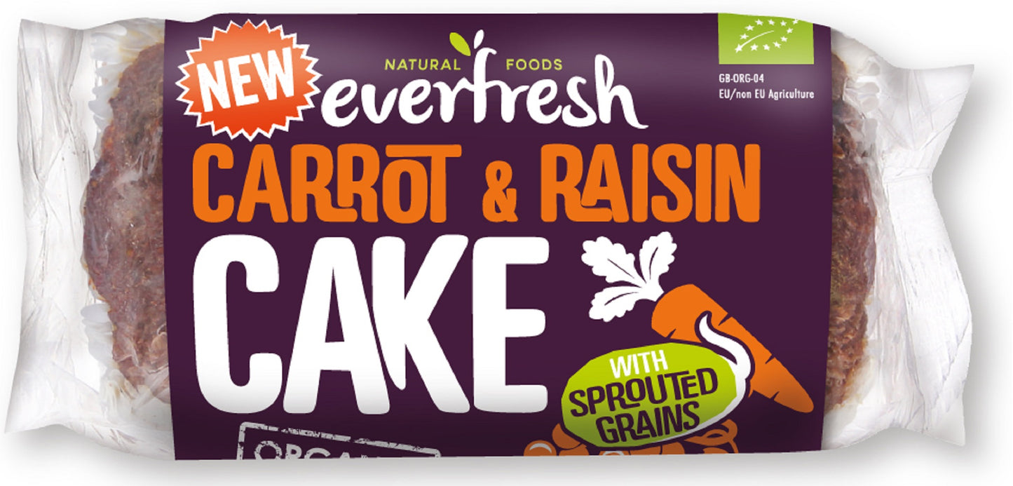 Everfresh Natural Foods_Organic Sprouted Carrot Cake with Raisins 350g