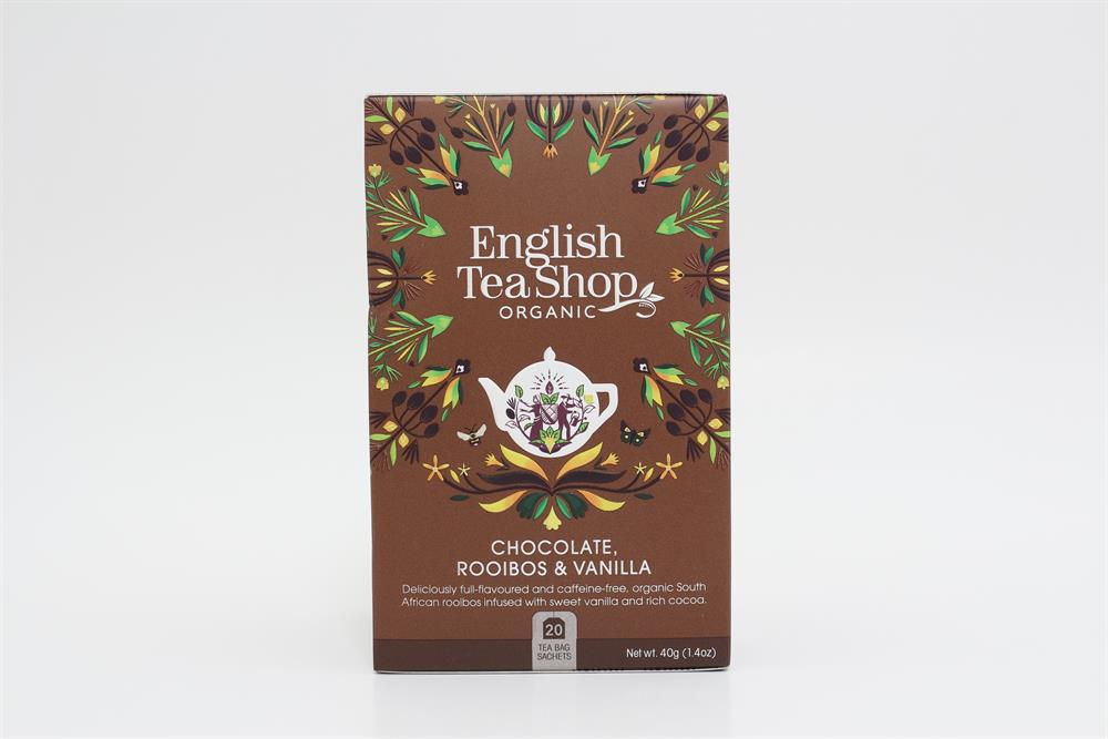 English Tea Shop_Chocolate Roobios & Vanilla Everyday Range Tea 20 Bag-pack of 2
