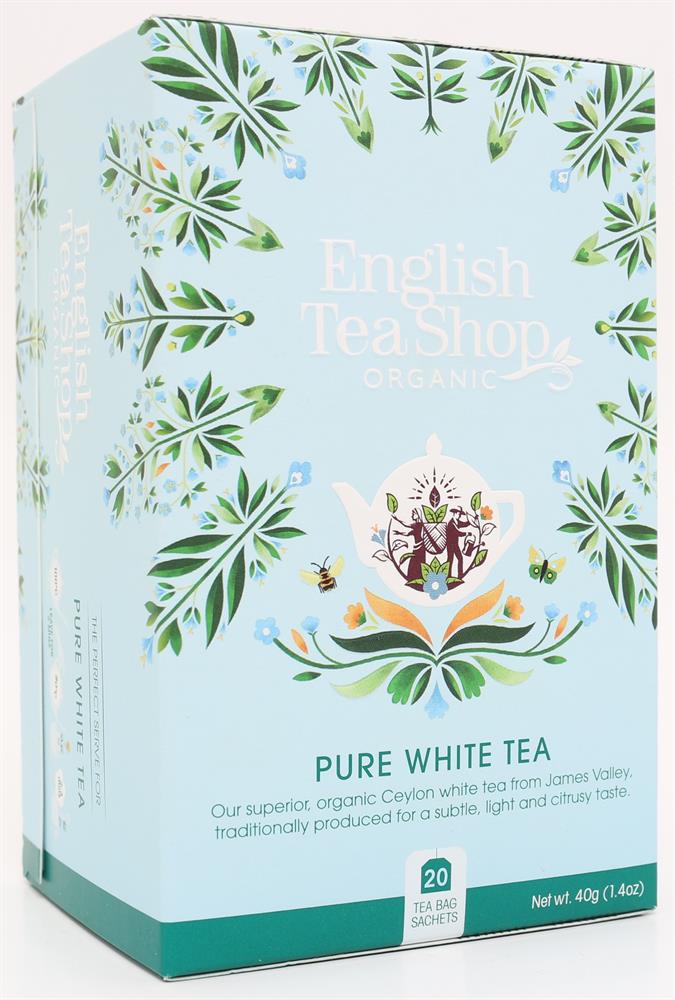 English Tea Shop_Pure White Tea - 20 Tea Bag Sachets-pack of 2