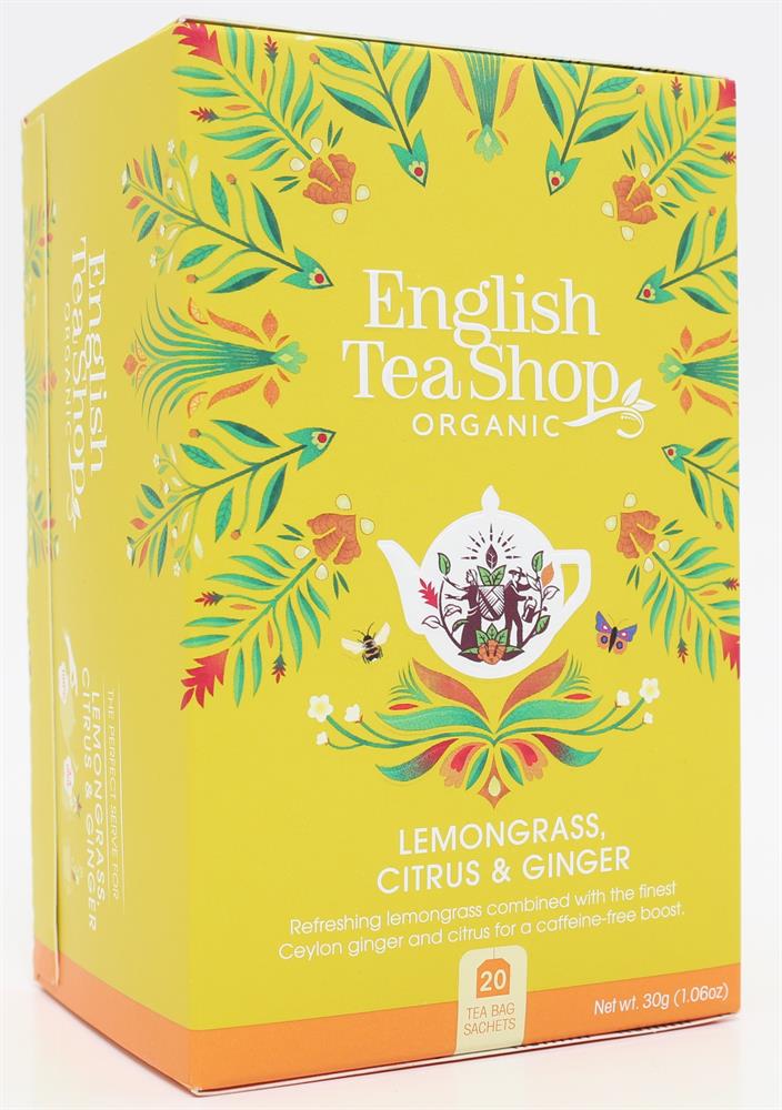 English Tea Shop_Lemongrass Citrus & Ginger Tea - 20 Tea Bag Sachets-pack of 2