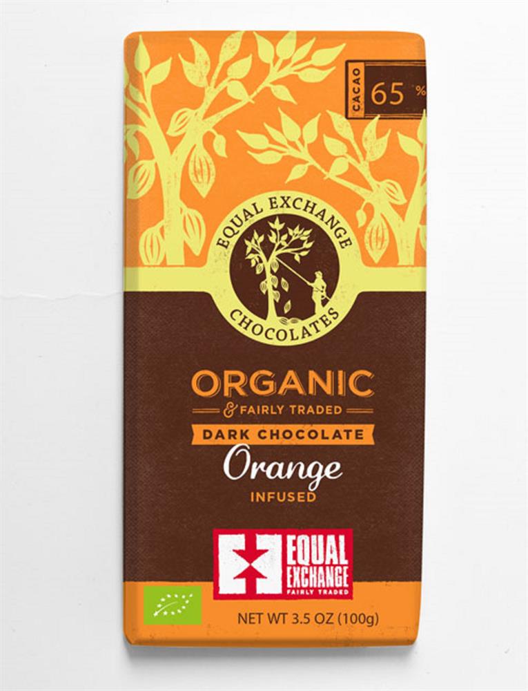 Equal Exchange_Organic Dark Orange Chocolate 65%-pack of 12