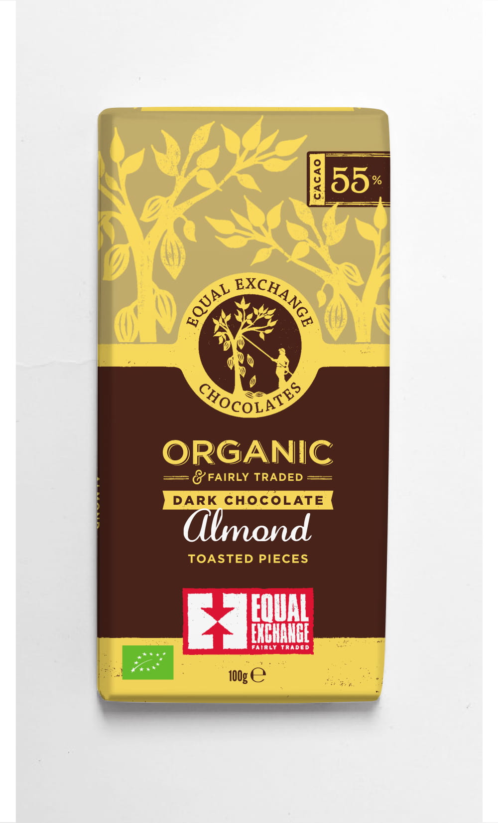 Equal Exchange_Organic Fair Trade Almond Dark Chocolate (55%)-pack of 12