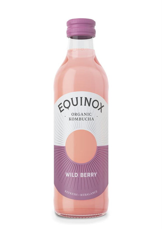Equinox Kombucha_Organic Equinox Kombucha with Wild Berry 275ml-pack of 6