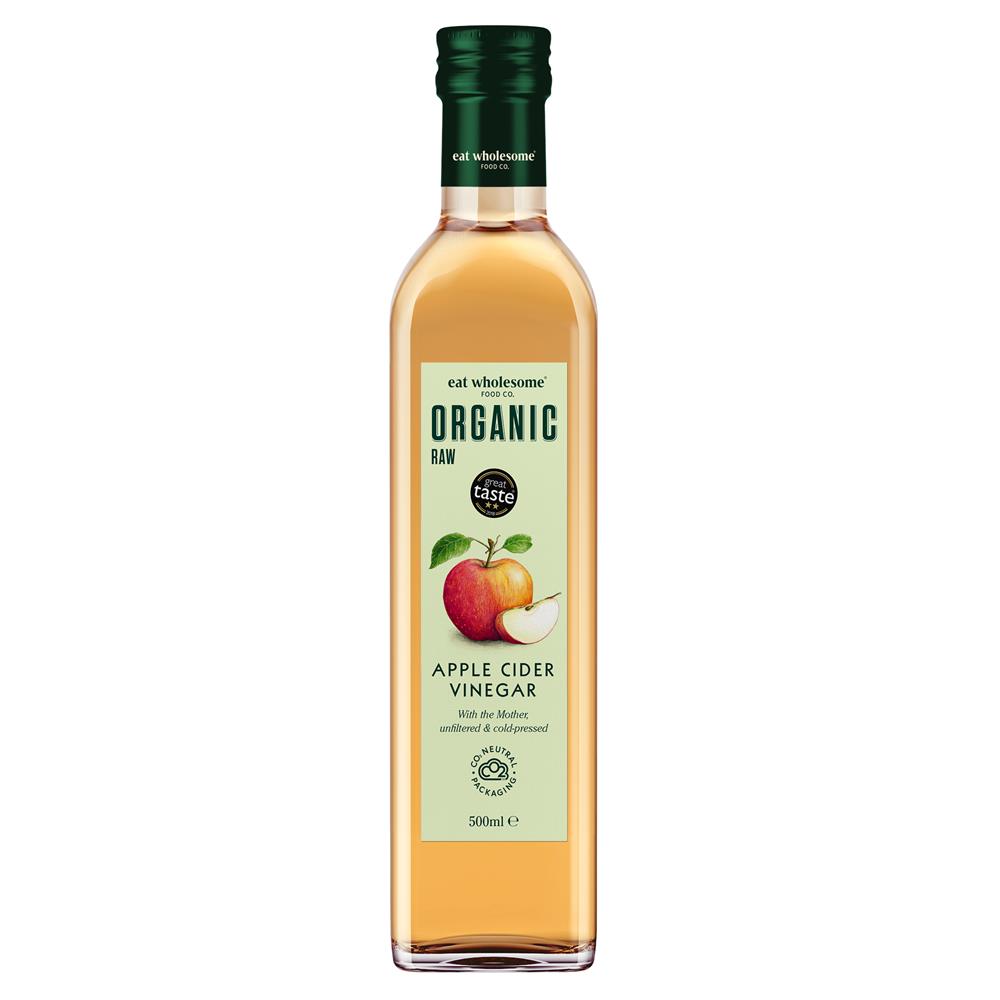 Eat Wholesome_Organic Raw Apple Cider Vinegar with The Mother 500ml-pack of 2
