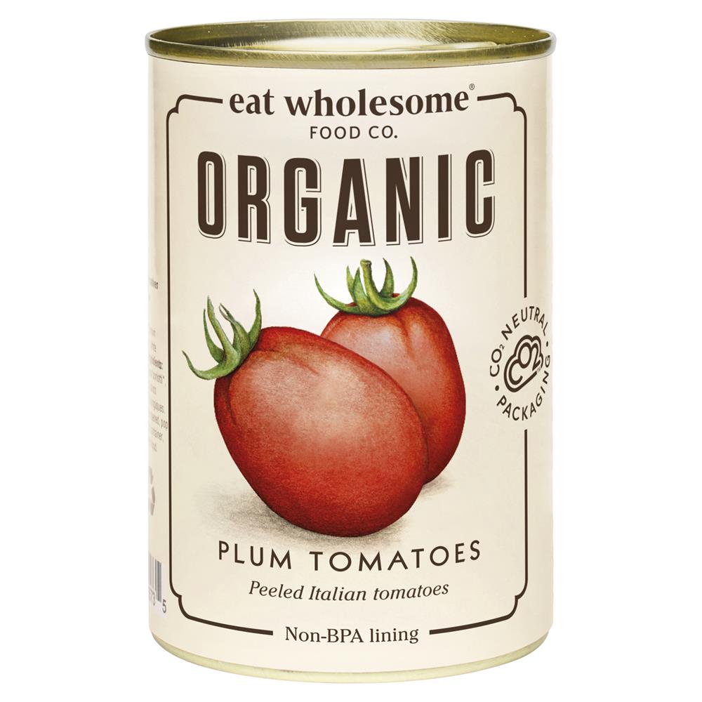 Eat Wholesome_Organic Peeled Plum Tomatoes 400g-pack of 4