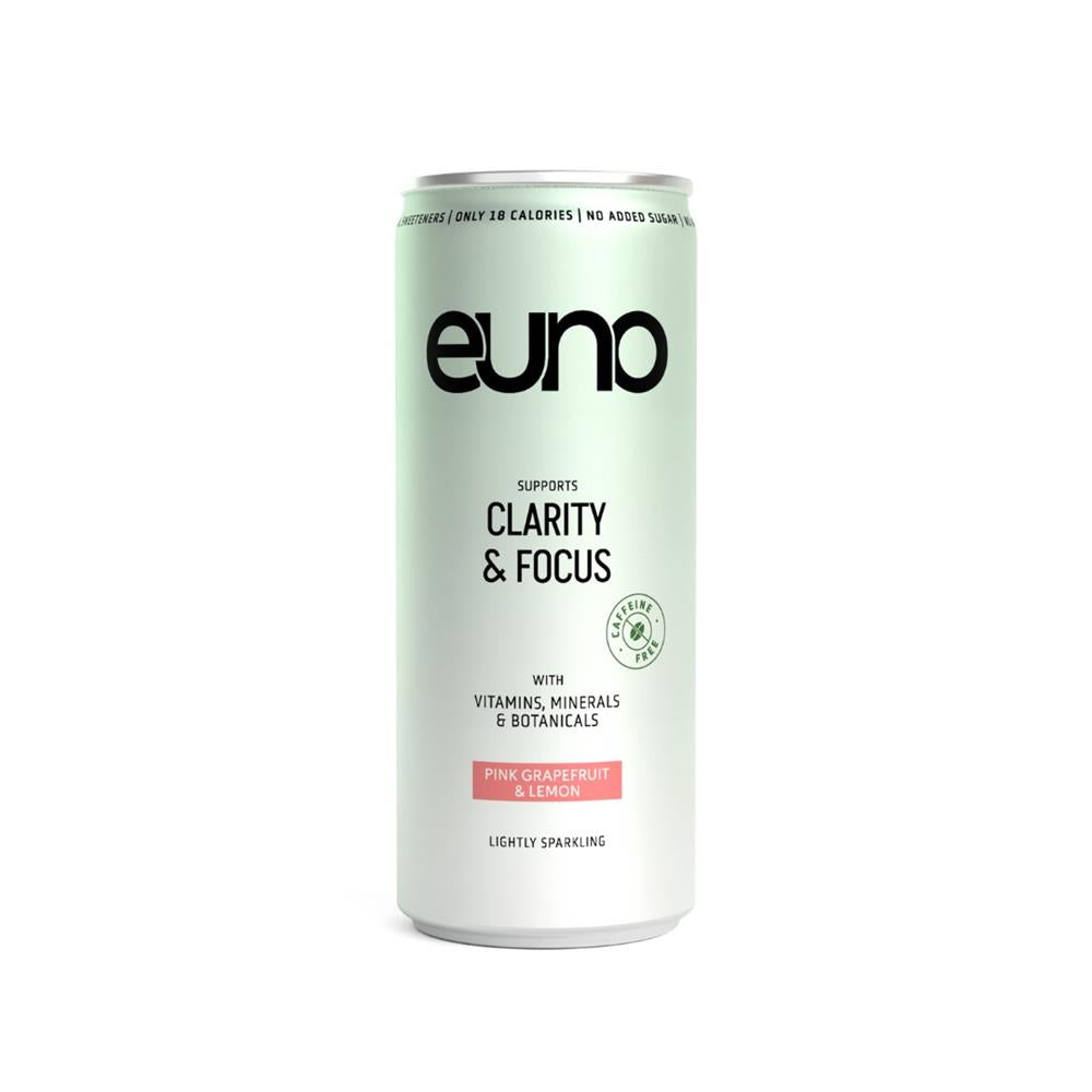 Euno_Clarity & Focus Nootropic Drink - Pink Grapefruit & Lemon 250ml-pack of 3