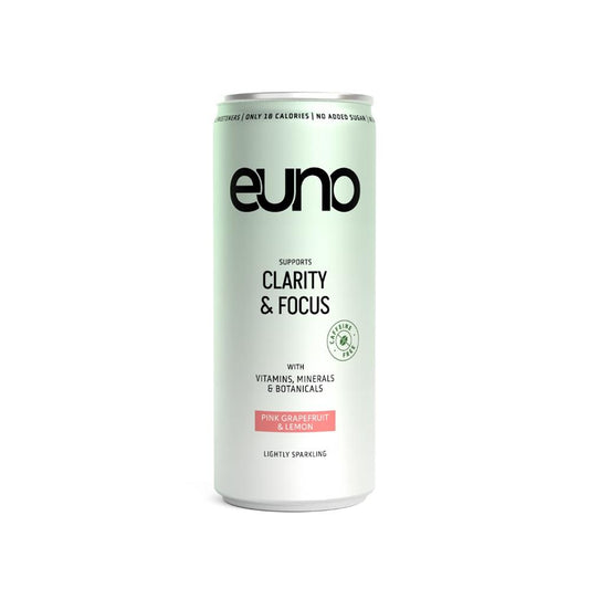 Euno_Clarity & Focus Nootropic Drink - Pink Grapefruit & Lemon 250ml-Pack of 3
